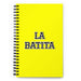 La Batita The Little Guy | Yellow Spiral Notebook, 140 Dotted Sheets | Funny Gift Idea Home Office Work | Mexican Spanish Pride Gift Mexicada