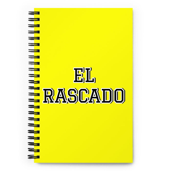 El Rascado The Lazy One | Yellow Spiral Notebook, 140 Dotted Sheets | Funny Gift Idea Home Office Work | Mexican Spanish Pride Gift Mexicada