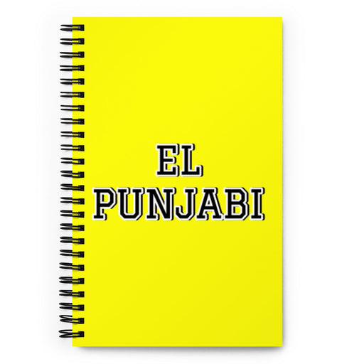 El Punjabi The Punjabi | Yellow Spiral Notebook, 140 Dotted Sheets | Funny Gift Idea Home Office Work | Mexican Spanish Pride Gift Mexicada