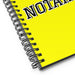 La Notaria The Notary | Yellow Spiral Notebook, 140 Dotted Sheets | Funny Gift Idea Home Office Work | Mexican Spanish Pride Gift Mexicada