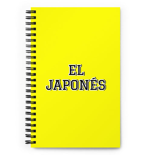 El Japonés The Japanese | Yellow Spiral Notebook, 140 Dotted Sheets | Funny Gift Idea Home Office Work | Mexican Spanish Pride Gift Mexicada