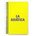 La Asiática The Asian | Yellow Spiral Notebook, 140 Dotted Sheets | Funny Gift Idea Home Office Work | Mexican Spanish Pride Gift Mexicada