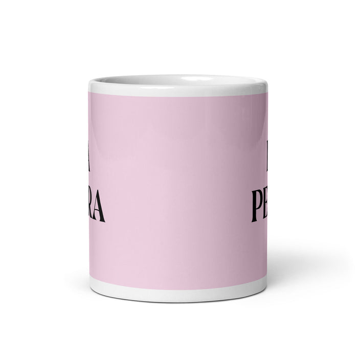 La Perra The Dog Funny Home Office Work Coffee Mug Mexican Spanish Pride Gift White Glossy Cup Light Pink Card Mug Mexicada