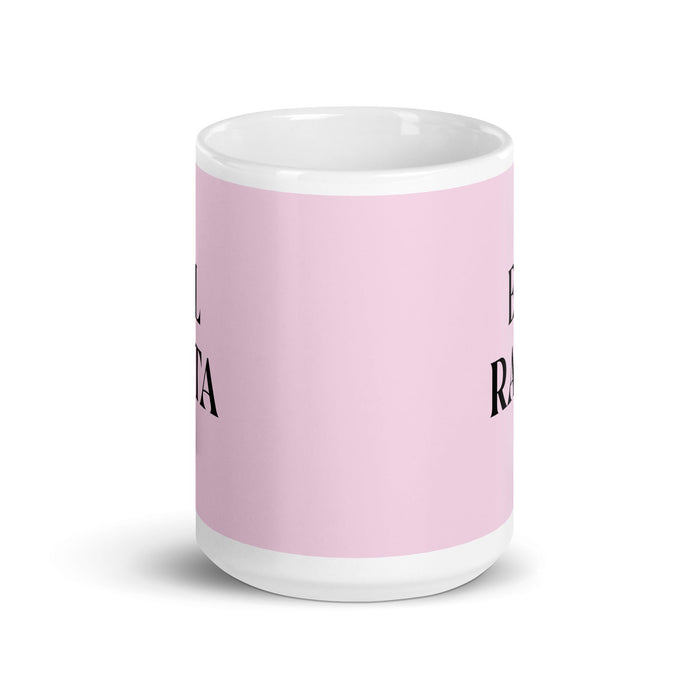 El Rata The Rat Funny Home Office Work Coffee Mug Mexican Spanish Pride Gift White Glossy Cup Light Pink Card Mug Mexicada