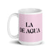 La De Agua The Water Sign Funny Home Office Work Coffee Mug Mexican Spanish Pride Gift White Glossy Cup Light Pink Card Mug Mexicada