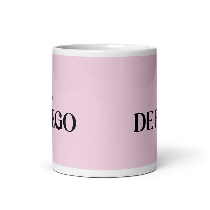 El De Fuego The Fire Sign Funny Home Office Work Coffee Mug Mexican Spanish Pride Gift White Glossy Cup Light Pink Card Mug Mexicada