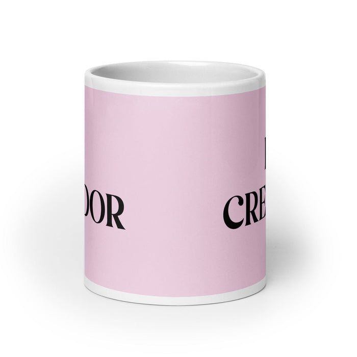 El Creador The Creator Funny Home Office Work Coffee Mug Mexican Spanish Pride Gift White Glossy Cup Light Pink Card Mug Mexicada