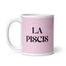 La Piscis The Pisces Funny Home Office Work Coffee Mug Mexican Spanish Pride Gift White Glossy Cup Light Pink Card Mug Mexicada