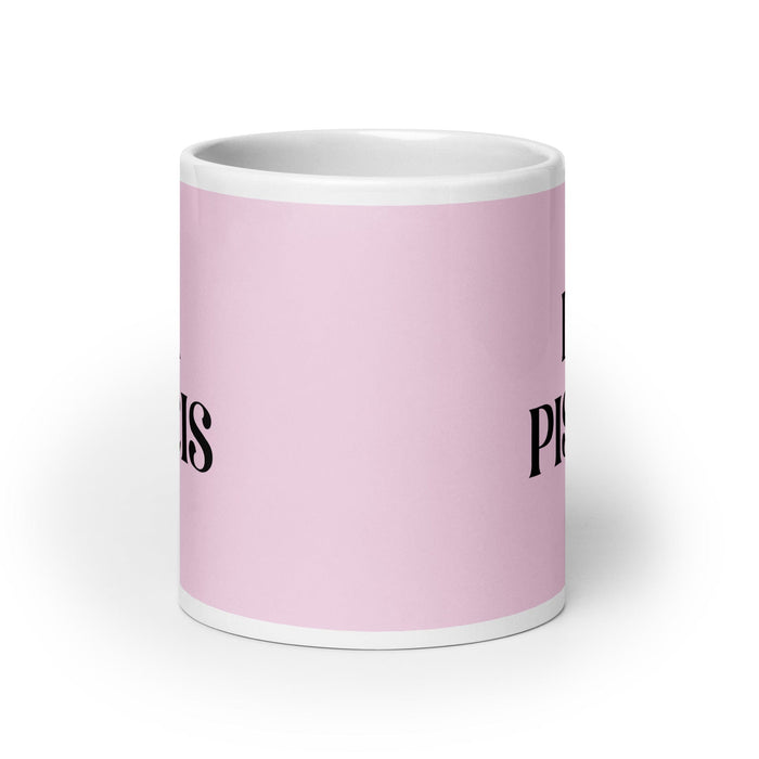 La Piscis The Pisces Funny Home Office Work Coffee Mug Mexican Spanish Pride Gift White Glossy Cup Light Pink Card Mug Mexicada