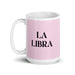 La Libra The Libra Funny Home Office Work Coffee Mug Mexican Spanish Pride Gift White Glossy Cup Light Pink Card Mug Mexicada