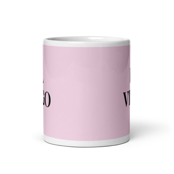 El Virgo The Virgo Funny Home Office Work Coffee Mug Mexican Spanish Pride Gift White Glossy Cup Light Pink Card Mug Mexicada