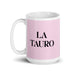 La Tauro The Taurus Funny Home Office Work Coffee Mug Mexican Spanish Pride Gift White Glossy Cup Light Pink Card Mug Mexicada