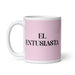 El Entusiasta The Enthusiast (Type 7) Funny Home Office Work Coffee Mug Mexican Spanish Pride Gift White Glossy Cup Light Pink Card Mug Mexicada
