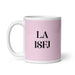 La ISFJ The Defender MBTI Personality Funny Home Office Work Coffee Mug Mexican Spanish Pride Gift White Glossy Cup Light Pink Card Mug Mexicada