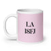 La ISFJ The Defender MBTI Personality Funny Home Office Work Coffee Mug Mexican Spanish Pride Gift White Glossy Cup Light Pink Card Mug Mexicada