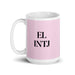 El INTJ The Mastermind MBTI Personality Funny Home Office Work Coffee Mug Mexican Spanish Pride Gift White Glossy Cup Light Pink Card Mug Mexicada