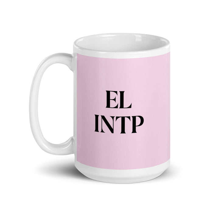 El INTP The Thinker MBTI Personality Funny Home Office Work Coffee Mug Mexican Spanish Pride Gift White Glossy Cup Light Pink Card Mug Mexicada