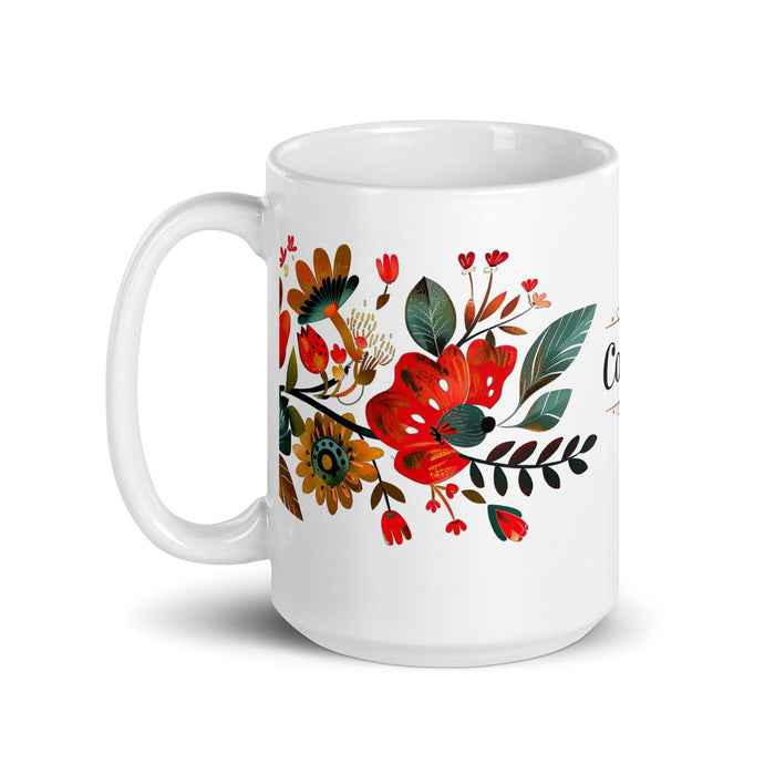 Cooper Exclusive Name Art Piece Home Office Work Coffee Mug Mexican Spanish Pride Gift Cup One-Of-A-Kind Calligraphy White Glossy Mug | C15 Mexicada