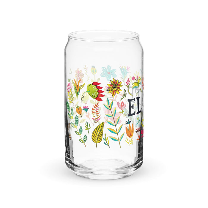 El Estp Exclusive Art Piece Can-Shaped Glass Home Office Work Mexican Spanish Pride Gift Cup One-Of-A-Kind Calligraphy Glass | E6 Mexicada