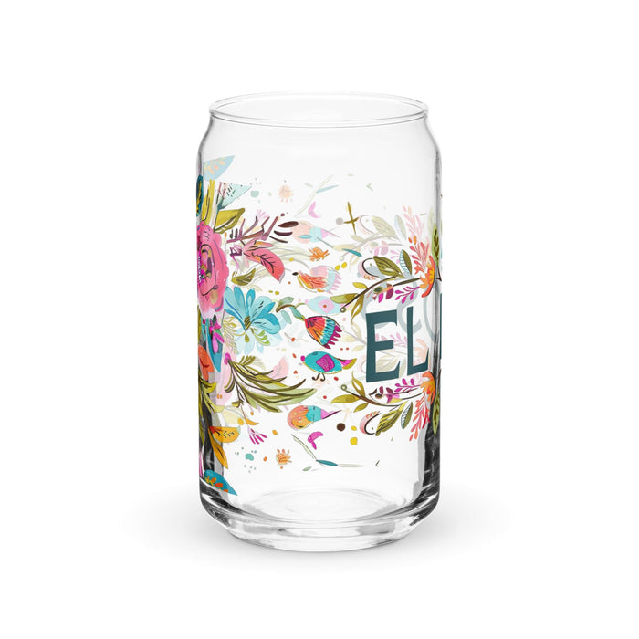 El Boss Exclusive Art Piece Can-Shaped Glass Home Office Work Mexican Spanish Pride Gift Cup One-Of-A-Kind Calligraphy Glass | E3 Mexicada