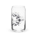 El León Exclusive Art Piece Can-Shaped Glass Home Office Work Mexican Spanish Pride Gift Cup One-Of-A-Kind Calligraphy Glass | E3 Mexicada