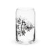 El León Exclusive Art Piece Can-Shaped Glass Home Office Work Mexican Spanish Pride Gift Cup One-Of-A-Kind Calligraphy Glass | E6 Mexicada