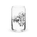 El León Exclusive Art Piece Can-Shaped Glass Home Office Work Mexican Spanish Pride Gift Cup One-Of-A-Kind Calligraphy Glass | E6 Mexicada