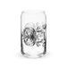 El León Exclusive Art Piece Can-Shaped Glass Home Office Work Mexican Spanish Pride Gift Cup One-Of-A-Kind Calligraphy Glass | E9 Mexicada