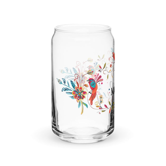 El Morro Exclusive Art Piece Can-Shaped Glass Home Office Work Mexican Spanish Pride Gift Cup One-Of-A-Kind Calligraphy Glass | E1 Mexicada