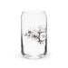 El Morro Exclusive Art Piece Can-Shaped Glass Home Office Work Mexican Spanish Pride Gift Cup One-Of-A-Kind Calligraphy Glass | E15 Mexicada