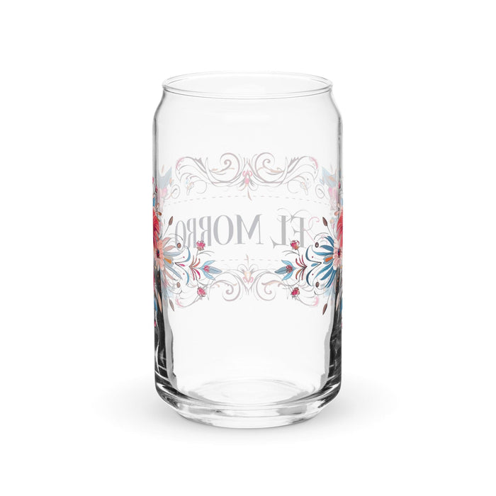 El Morro Exclusive Art Piece Can-Shaped Glass Home Office Work Mexican Spanish Pride Gift Cup One-Of-A-Kind Calligraphy Glass | E16 Mexicada