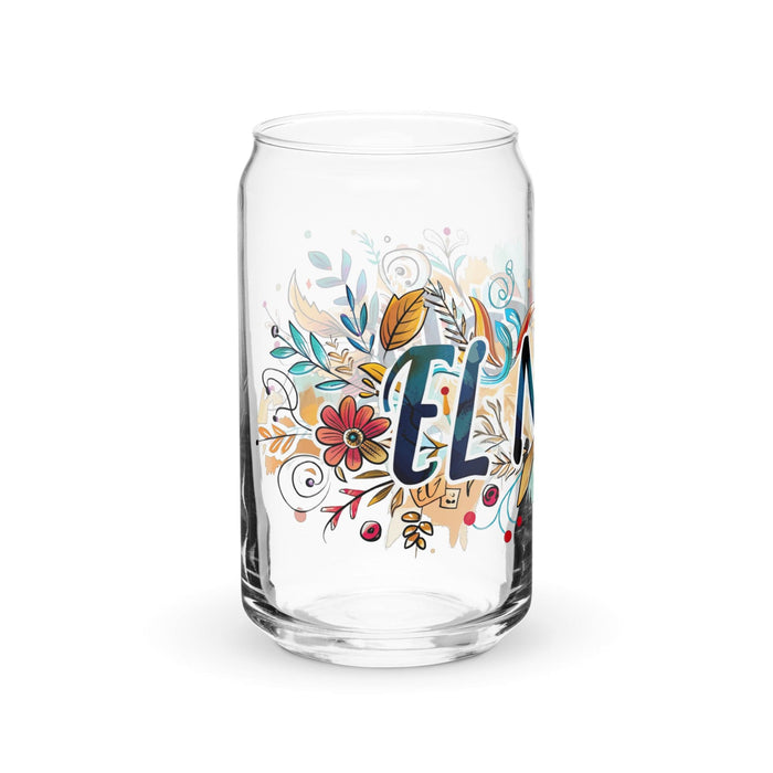 El Nerd Exclusive Art Piece Can-Shaped Glass Home Office Work Mexican Spanish Pride Gift Cup One-Of-A-Kind Calligraphy Glass | E3 Mexicada