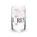 El Rey Exclusive Art Piece Can-Shaped Glass Home Office Work Mexican Spanish Pride Gift Cup One-Of-A-Kind Calligraphy Glass | E7 Mexicada