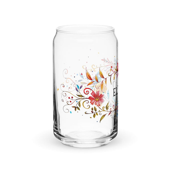 El Vivo Exclusive Art Piece Can-Shaped Glass Home Office Work Mexican Spanish Pride Gift Cup One-Of-A-Kind Calligraphy Glass | E14 Mexicada