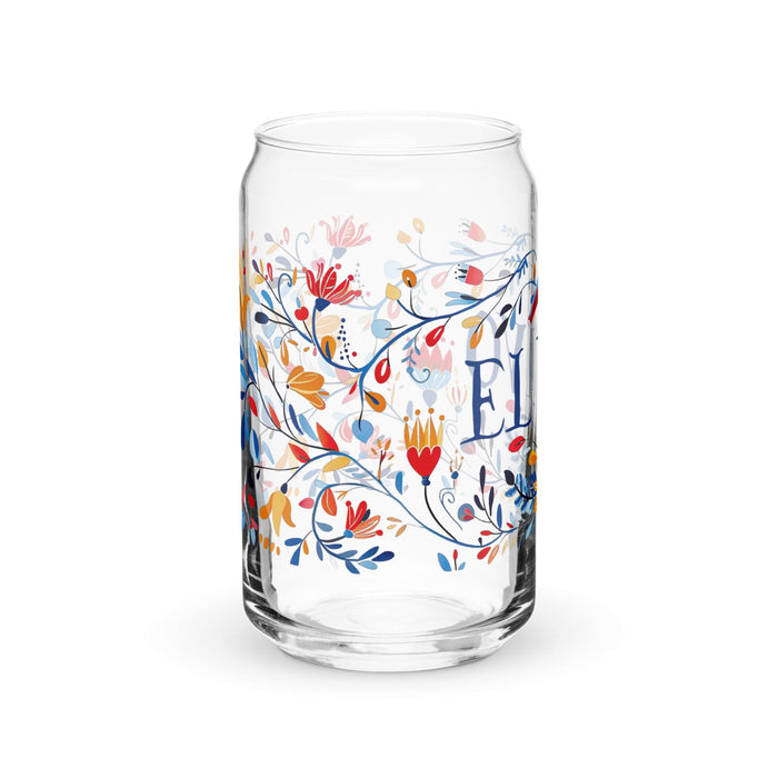 El Vivo Exclusive Art Piece Can-Shaped Glass Home Office Work Mexican Spanish Pride Gift Cup One-Of-A-Kind Calligraphy Glass | E15 Mexicada