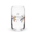 El Trendy Exclusive Art Piece Can-Shaped Glass Home Office Work Mexican Spanish Pride Gift Cup One-Of-A-Kind Calligraphy Glass | E11 Mexicada