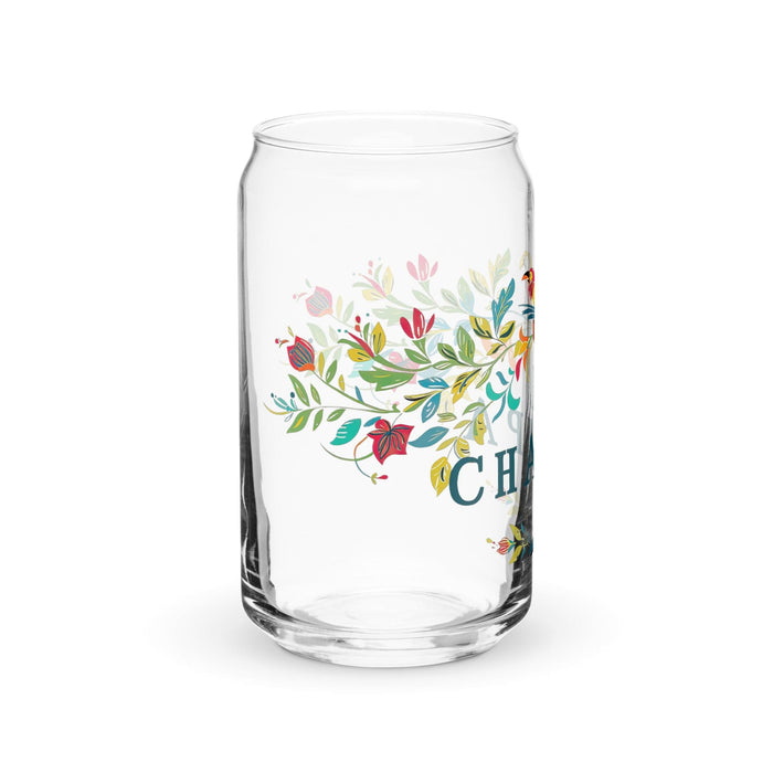 El Champa Exclusive Art Piece Can-Shaped Glass Home Office Work Mexican Spanish Pride Gift Cup One-Of-A-Kind Calligraphy Glass | E5 Mexicada