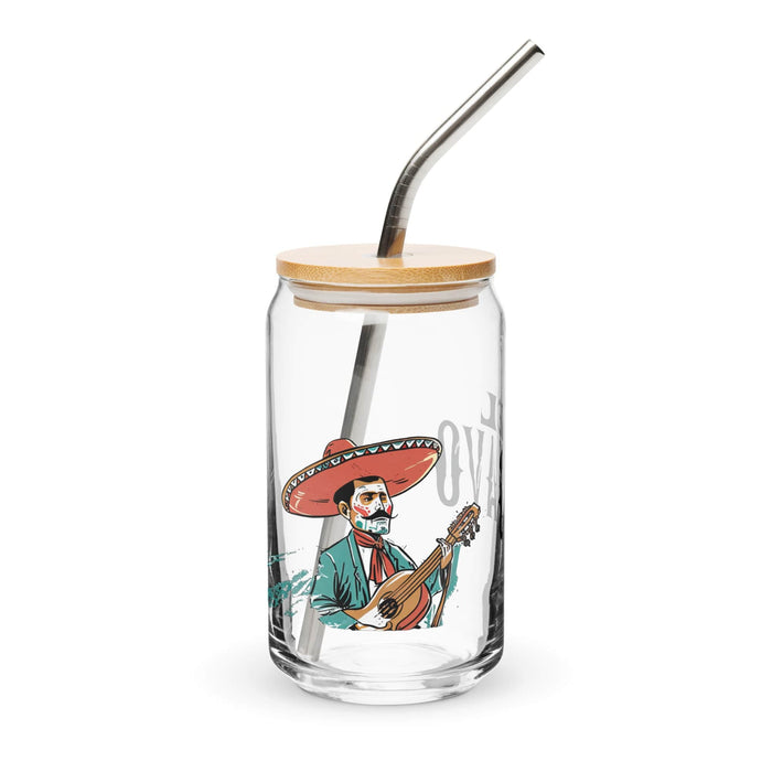 El Chavo Exclusive Art Piece Can-Shaped Glass Home Office Work Mexican Spanish Pride Gift Cup One-Of-A-Kind Calligraphy Glass | E14 Mexicada