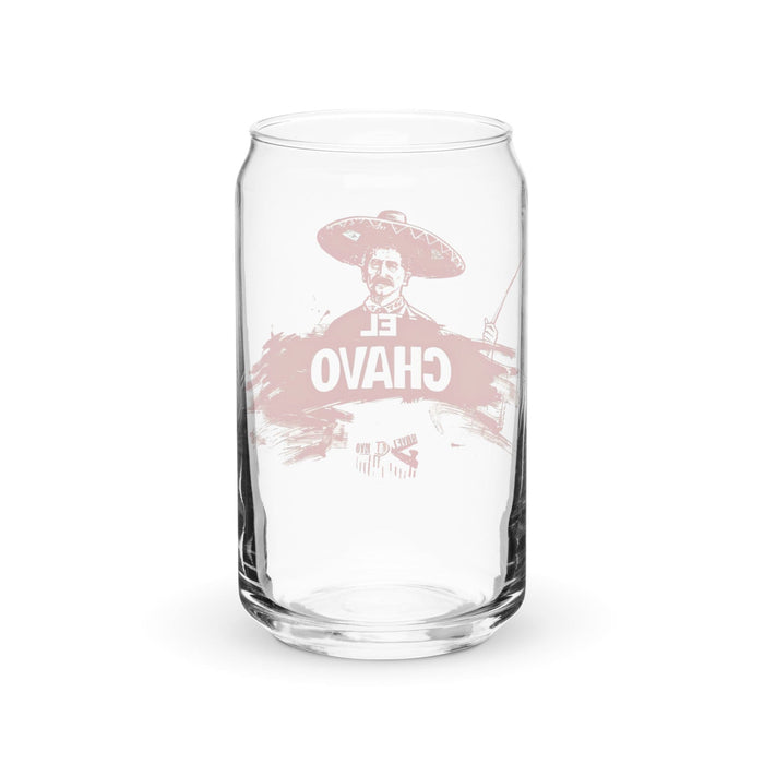 El Chavo Exclusive Art Piece Can-Shaped Glass Home Office Work Mexican Spanish Pride Gift Cup One-Of-A-Kind Calligraphy Glass | E18 Mexicada