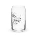 El Coach Exclusive Art Piece Can-Shaped Glass Home Office Work Mexican Spanish Pride Gift Cup One-Of-A-Kind Calligraphy Glass | E12 Mexicada