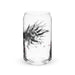 El Crow Exclusive Art Piece Can-Shaped Glass Home Office Work Mexican Spanish Pride Gift Cup One-Of-A-Kind Calligraphy Glass | E3 Mexicada