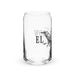 El Crow Exclusive Art Piece Can-Shaped Glass Home Office Work Mexican Spanish Pride Gift Cup One-Of-A-Kind Calligraphy Glass | E24 Mexicada