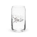 El Crudo Exclusive Art Piece Can-Shaped Glass Home Office Work Mexican Spanish Pride Gift Cup One-Of-A-Kind Calligraphy Glass | E8 Mexicada