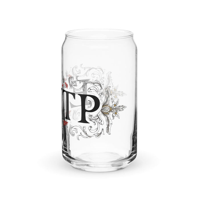 El Entp Exclusive Art Piece Can-Shaped Glass Home Office Work Mexican Spanish Pride Gift Cup One-Of-A-Kind Calligraphy Glass | E2 Mexicada