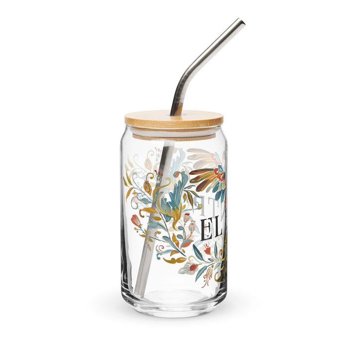 El Entp Exclusive Art Piece Can-Shaped Glass Home Office Work Mexican Spanish Pride Gift Cup One-Of-A-Kind Calligraphy Glass | E5 Mexicada