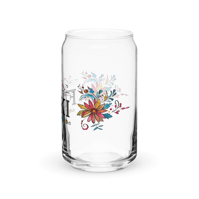 El Friki Exclusive Art Piece Can-Shaped Glass Home Office Work Mexican Spanish Pride Gift Cup One-Of-A-Kind Calligraphy Glass | E9 Mexicada