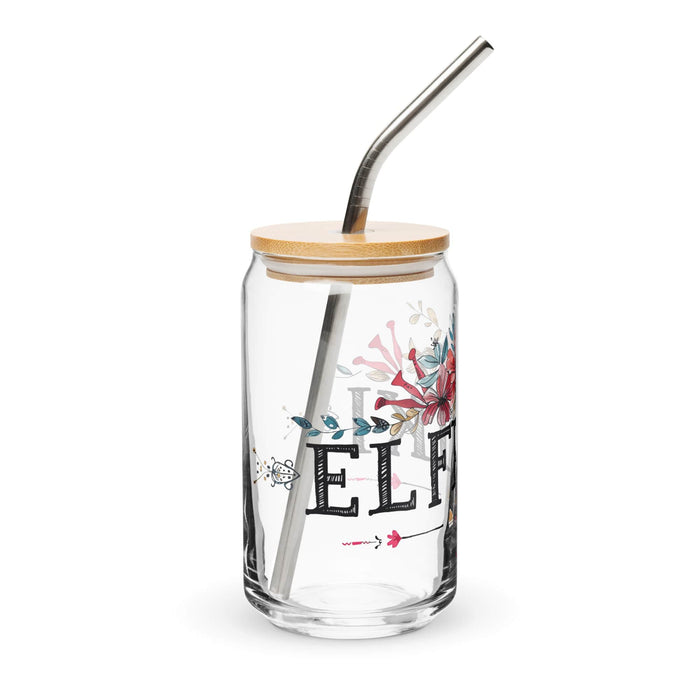 El Friki Exclusive Art Piece Can-Shaped Glass Home Office Work Mexican Spanish Pride Gift Cup One-Of-A-Kind Calligraphy Glass | E14 Mexicada