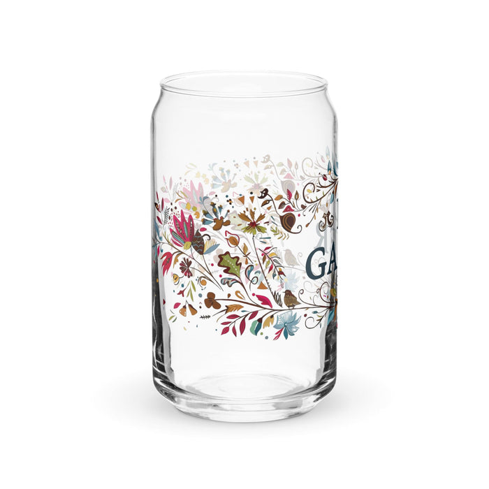 El Gamer Exclusive Art Piece Can-Shaped Glass Home Office Work Mexican Spanish Pride Gift Cup One-Of-A-Kind Calligraphy Glass | E2 Mexicada