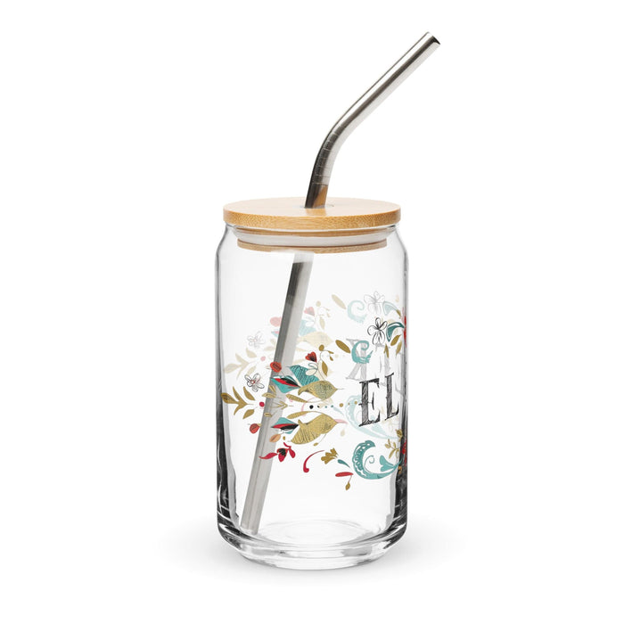 El Geek Exclusive Art Piece Can-Shaped Glass Home Office Work Mexican Spanish Pride Gift Cup One-Of-A-Kind Calligraphy Glass | E14 Mexicada