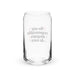 No Soy Responsable Después De Esto Exclusive Art Piece Can-Shaped Glass Home Office Work Mexican Spanish Pride Gift Cup One-Of-A-Kind Calligraphy Glass | N20 Mexicada